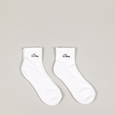 Dime Two Pack Ankle Socks White